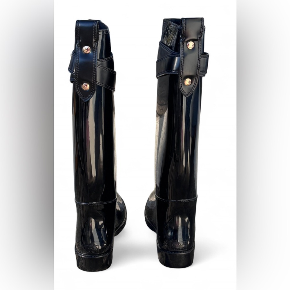 COACH TALIA RUBBER RAIN BOOTS - Picture 5 of 7
